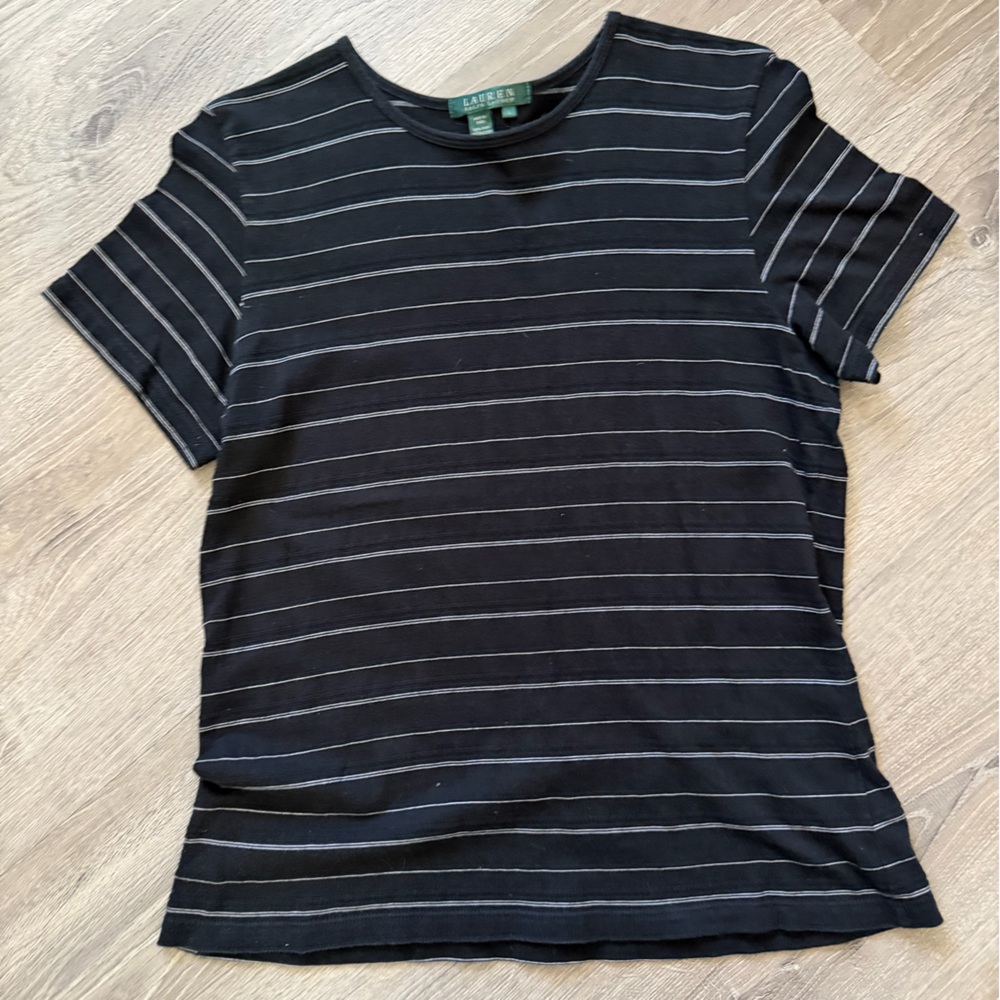 Lauren Ralph Lauren Black Striped Women’s t-shirt